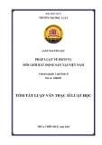 Tóm tắt Luận văn Thạc sĩ Luật học: Pháp luật về dịch vụ môi giới bất động sản ở Việt Nam