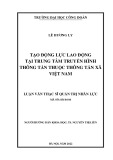 Luận văn Thạc sĩ Quản trị nhân lực: Tạo động lực lao động tại Trung tâm Truyền hình Thông tấn thuộc Thông tấn xã Việt Nam