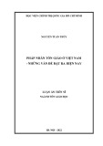 Luận án Tiến sĩ Tôn giáo học: Pháp nhân tôn giáo ở Việt Nam - Những vấn đề đặt ra hiện nay