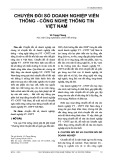 Chuyển đổi số doanh nghiệp viễn thông - công nghệ thông tin Việt Nam