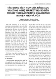 Tác động tích hợp của năng lực và công nghệ marketing số đến thành tích marketing của doanh nghiệp nhỏ và vừa