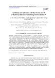 Synthesis and cytotoxic activity of some novel 2’-hydroxychalcones containing murrayafoline A