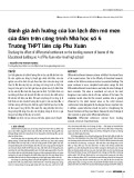 Đánh giá ảnh hưởng của lún lệch đến mô men của dầm trên công trình Nhà học số 4 Trường THPT liên cấp Phú Xuân
