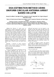 DOA estimation method using uniform circular antenna array based on LSTM
