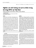 Nghiên cứu ảnh hưởng của sợi tự nhiên trong bê tông NFRC tại Việt Nam