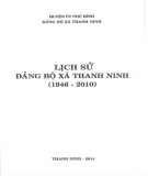 Ebook Lịch sử Đảng bộ xã Thanh Ninh (1946-2010): Phần 2