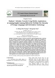 Students’ attitudes towards using mobile applications in learning English listening skills at Ho Chi Minh City University of Foreign Languages and Information Technology