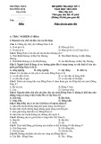 Đề thi học kì 1 môn Địa lí lớp 8 năm 2022-2023 có đáp án - Trường THCS Nguyễn Huệ, Bắc Trà My