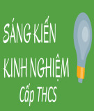 Sáng kiến kinh nghiệm THCS: Giải pháp nâng cao chất lượng dạy học môn Hóa học thông qua hoạt động khởi động