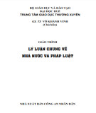 Giáo trình Lý luận chung về nhà nước và pháp luật: Phần 1 - GS. TS Võ Khánh Vinh