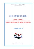 Sáng kiến kinh nghiệm THPT: Một số giải pháp nhằm tạo động cơ học tập cho học sinh Trường trung học phổ thông Yên Thành 3