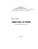 Giáo trình Hình học vi phân (Dành cho hệ đào tạo từ xa)