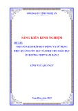 Sáng kiến kinh nghiệm THPT: Một số giải pháp huy động và sử dụng hiệu quả nguồn lực tài trợ cho giáo dục ở trường THPT Nam Đàn 2