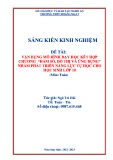 Sáng kiến kinh nghiệm THPT: Vận dụng mô hình dạy học kết hợp chương Hàm số, đồ thị và ứng dụng nhằm phát triển năng lực tự học cho học sinh lớp 10