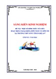 Sáng kiến kinh nghiệm THPT: Một số hình thức tổ chức hoạt động ngoại khoá môn Toán và môn Tin tại trường THPT DTNT tỉnh Nghệ An