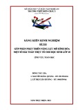 Sáng kiến kinh nghiệm THPT: Góp phần phát triển năng lực mô hình hóa một số bài toán thực tế cho học sinh lớp 10