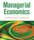 Ebook Managerial economics: A mathematical approach - Part 1