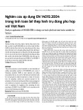 Nghiên cứu áp dụng EN 14015:2004 trong tính toán bể thép hình trụ đứng phù hợp với Việt Nam