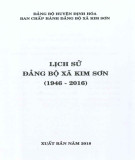 Ebook Lịch sử Đảng bộ xã Kim Sơn (1946-2016): Phần 1