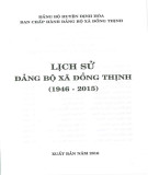 Ebook Lịch sử Đảng bộ xã Đồng Thịnh (1946-2015): Phần 2