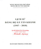 Ebook Lịch sử Đảng bộ xã Tân Khánh (1947-2010): Phần 1