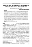 Khảo sát sinh trưởng và tích lũy hoạt chất sinh học trên loài vi tảo lục bản địa Scenedesmus sp. VN03