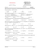 Đề thi thử môn Toán lớp 10 năm 2022-2023 (Lần 1) - Trường THPT Kim Sơn B