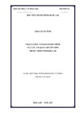 Tóm tắt Luận văn Thạc sĩ Quản lý công: Chất lượng văn bản hành chính của các cơ quan chuyên môn thuộc Uỷ ban nhân dân tỉnh Đắk Lắk