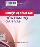 Cán bộ dân vận và nghiệp vụ công tác: Phần 2