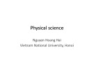 Lecture Physical science: Chapter 4 - Ph.D. Nguyen Hoang Hai