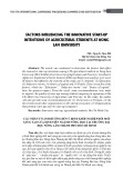 Factors influencing the innovative start-up intentions of agricultural students at Nong Lam University