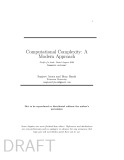 Ebook Computational Complexity - A Modern Approach (2006)