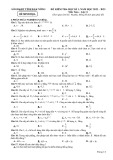 Đề thi học kì 1 môn Toán lớp 11 năm 2022-2023 - Sở GD&ĐT Đắk Nông (Đề minh hoạ)