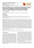 Sensory performance, proximate and antioxidant activity of tea from composite formulation of Cymbopogon citratus, Lippia multiflora and Ganoderma lucidum