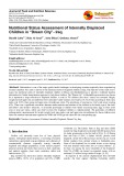 Nutritional status assessment of internally displaced children in “Dream city” - Iraq