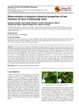 Determination of physico-chemical properties of two Varieties of Okra traditionally dried