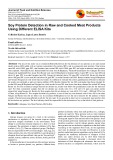 Soy protein detection in raw and cooked meat products using different ELISA kits