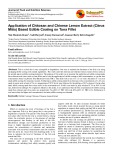 Application of chitosan and chinese lemon extract (Citrus mitis) based edible coating on tuna fillet