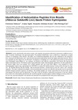 Identification of Antioxidative peptides from roselle (Hibiscus sabdariffa Linn) seeds protein hydrolysates