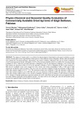 Physio-chemical and sensorial quality evaluation of commercially available dried apricots of Gilgit Baltistan, Pakistan