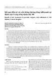 Kết quả điều trị vảy nến thông thường bằng infliximab tại Bệnh viện Trung ương Quân đội 108