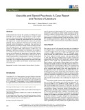 Vasculitis and steroid psychosis: A case report and review of literature