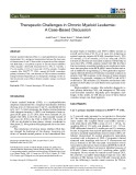 Therapeutic challenges in chronic myeloid leukemia: A case-based discussion