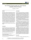 Iron overload cardiomyopathy due to non-classical hereditary hemochromatosis