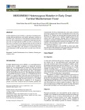 M680I/M694V Heterozygous mutation in early onset familial mediterranean fever