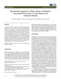Gardnerella vaginalis is a rare cause of ventilatorassociated pneumonia: A case report and literature review