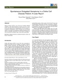 Spontaneous subgaleal hematoma in a sickle cell disease patient: A case report