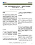 Acute colonic pseudo-obstruction in severe falciparum malaria: A case report