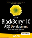 Ebook Learn BlackBerry 10 app development: A cascades-driven approach - Part 1