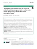 The association between prescription drugs and colorectal cancer prognosis: A nationwide cohort study using a medication-wide association study